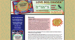 Desktop Screenshot of lovebugeraser.com