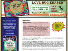 Tablet Screenshot of lovebugeraser.com